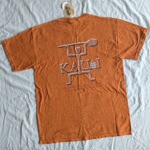 NWT Red Dirt Dyed Orange Short Sleeve Tee Kauai Hawaii